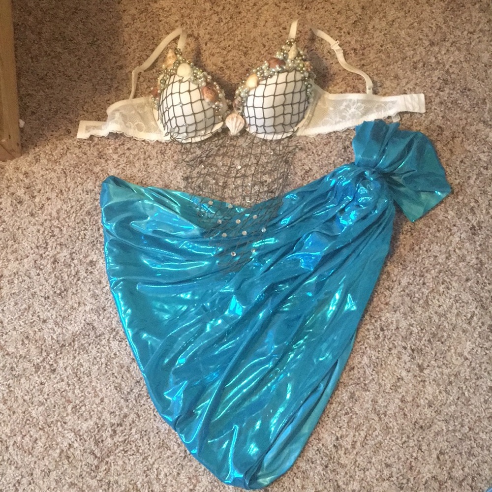 Homemade mermaid costume